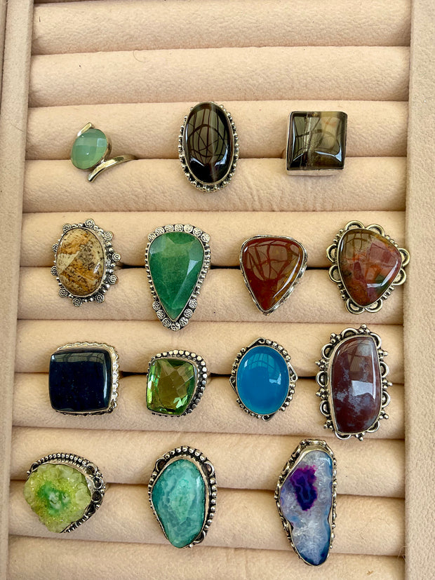 Gemstone rings - Connie’s Crystals 