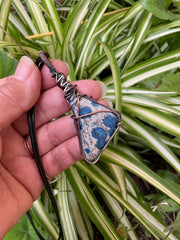 Azurite K2 In Granite Pendant - Connie’s Crystals 