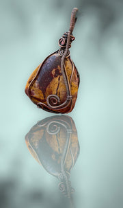 Mookaite Wire Wrapped Pendant - Connie’s Crystals 