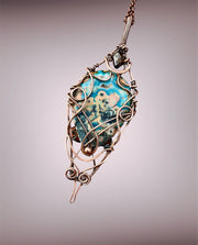 Blue Crazy Lace Agate Pendant - Connie’s Crystals 