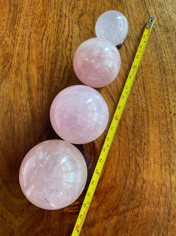 Rose Quartz Spheres - Connie’s Crystals 