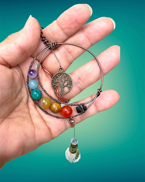 Chakra Moon Suncatcher