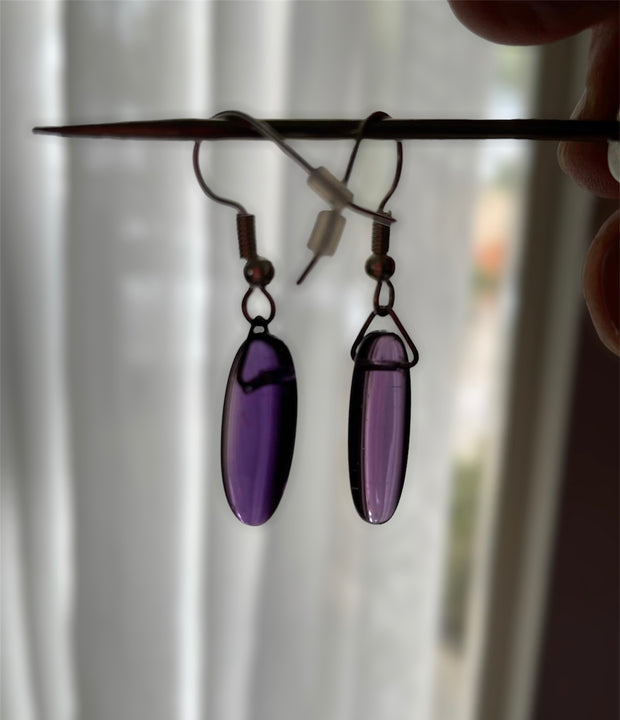 Amethyst Earrings - Connie’s Crystals 