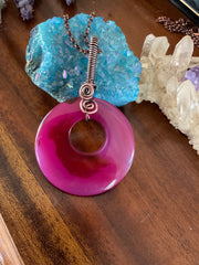 Donut Agate Pendant - Connie’s Crystals 