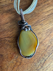 Wire Wrapped Banded Agate - Connie’s Crystals 