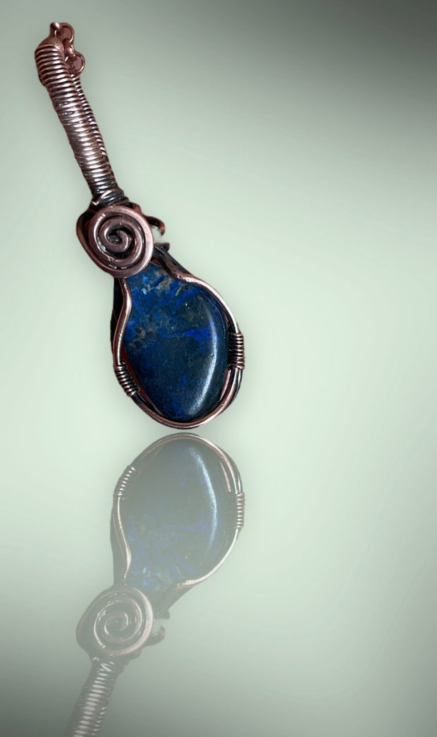 Azurite With Chrysocholla Pendant - Connie’s Crystals 