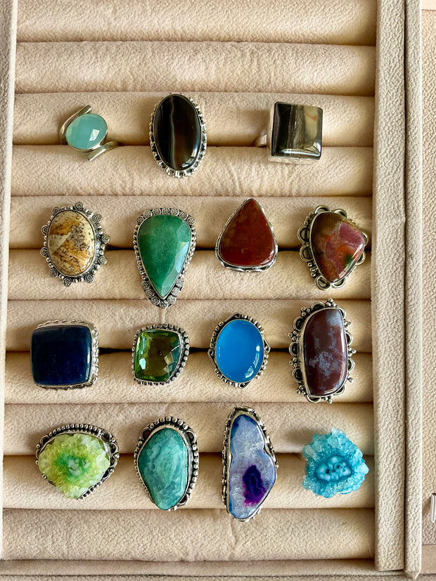 Gemstone rings - Connie’s Crystals 