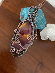 Mookite Jasper Wire Wrapped Pendant - Connie’s Crystals 