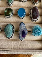 Gemstone rings - Connie’s Crystals 