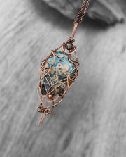 Blue Crazy Lace Agate Pendant - Connie’s Crystals 