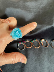 Wire Wrapped Gemstone Rings - Connie’s Crystals 