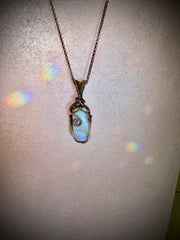 White Boulder Opal Pendant - Connie’s Crystals 