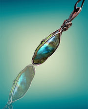 Labradorite Wire Wrapped Pendant - Connie’s Crystals 