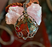 Bloodstone Wire Wrapped Pendant - Connie’s Crystals 