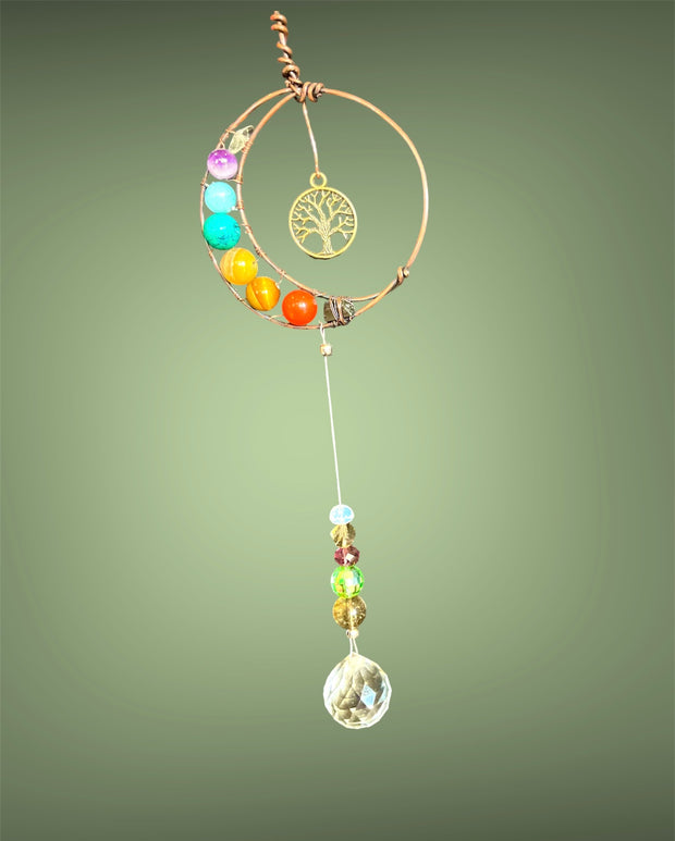 Chakra Moon Suncatcher