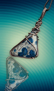 Azurite K2 In Granite Pendant - Connie’s Crystals 