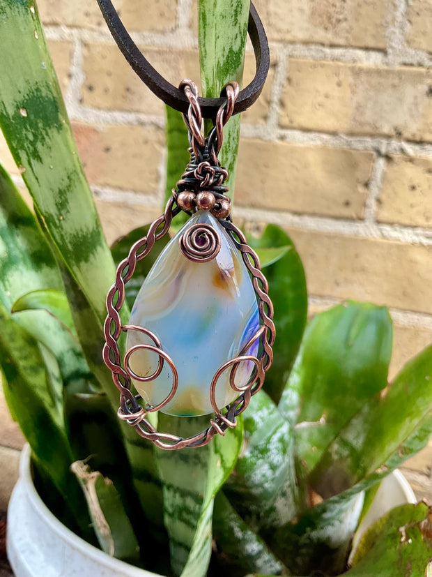 Banded Madagascan Agate Pendant - Connie’s Crystals 