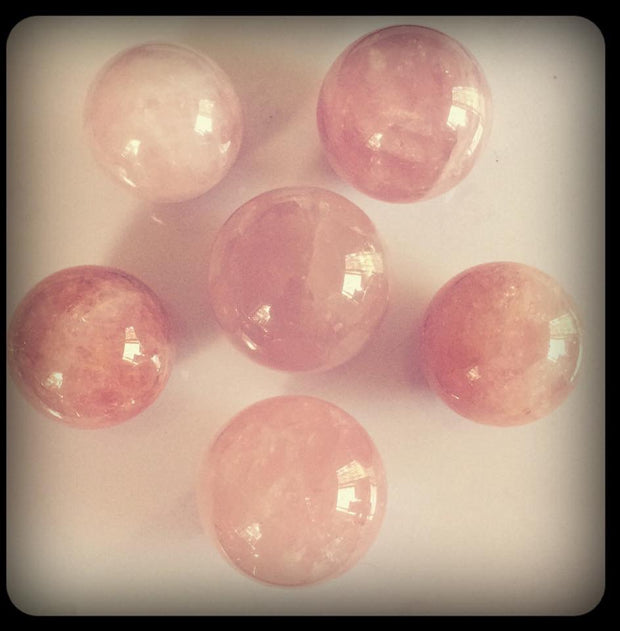 Rose Quartz Spheres - Connie’s Crystals 