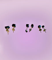 Black Tourmaline Stud Earrings - Connie’s Crystals 