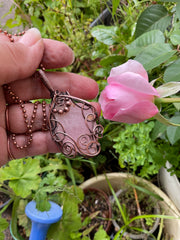 Rose Quartz Wire Wrapped Pendant - Connie’s Crystals 